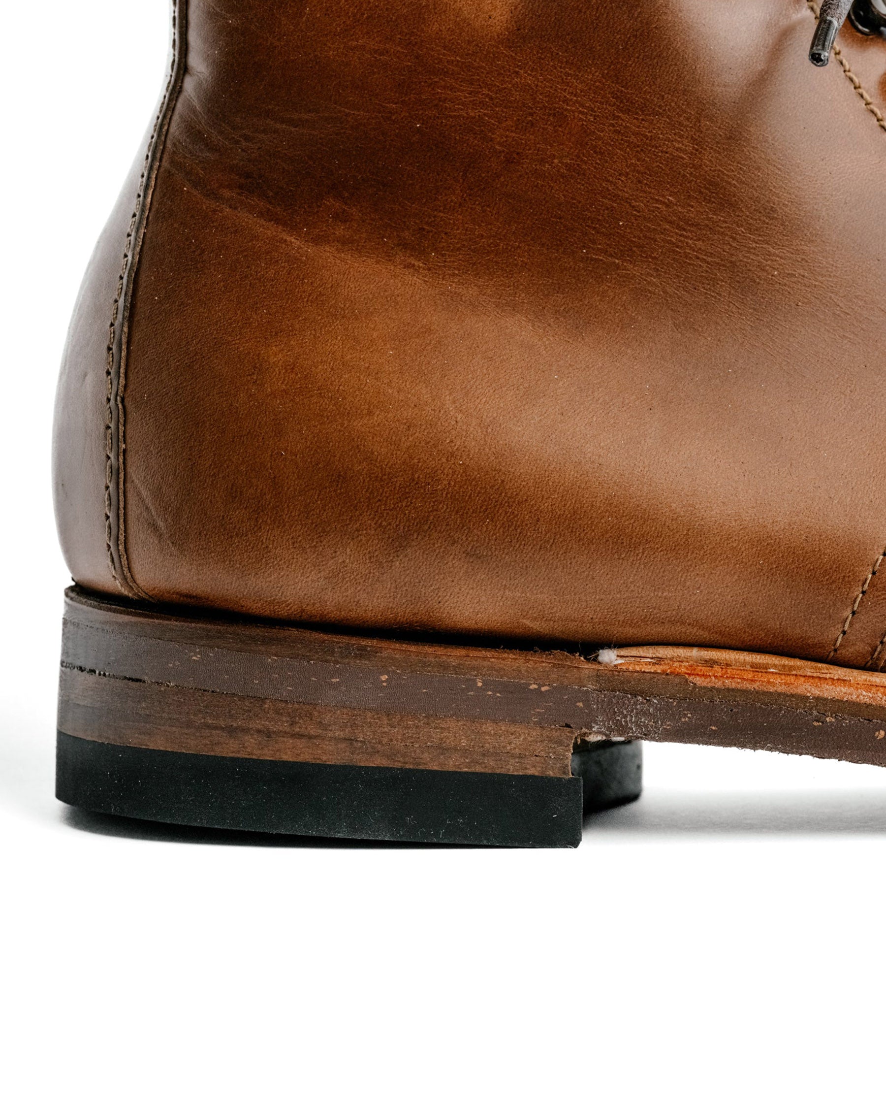 Alden x Snake Oil Provisions Union Plain Toe Boot Natural Chromexcel