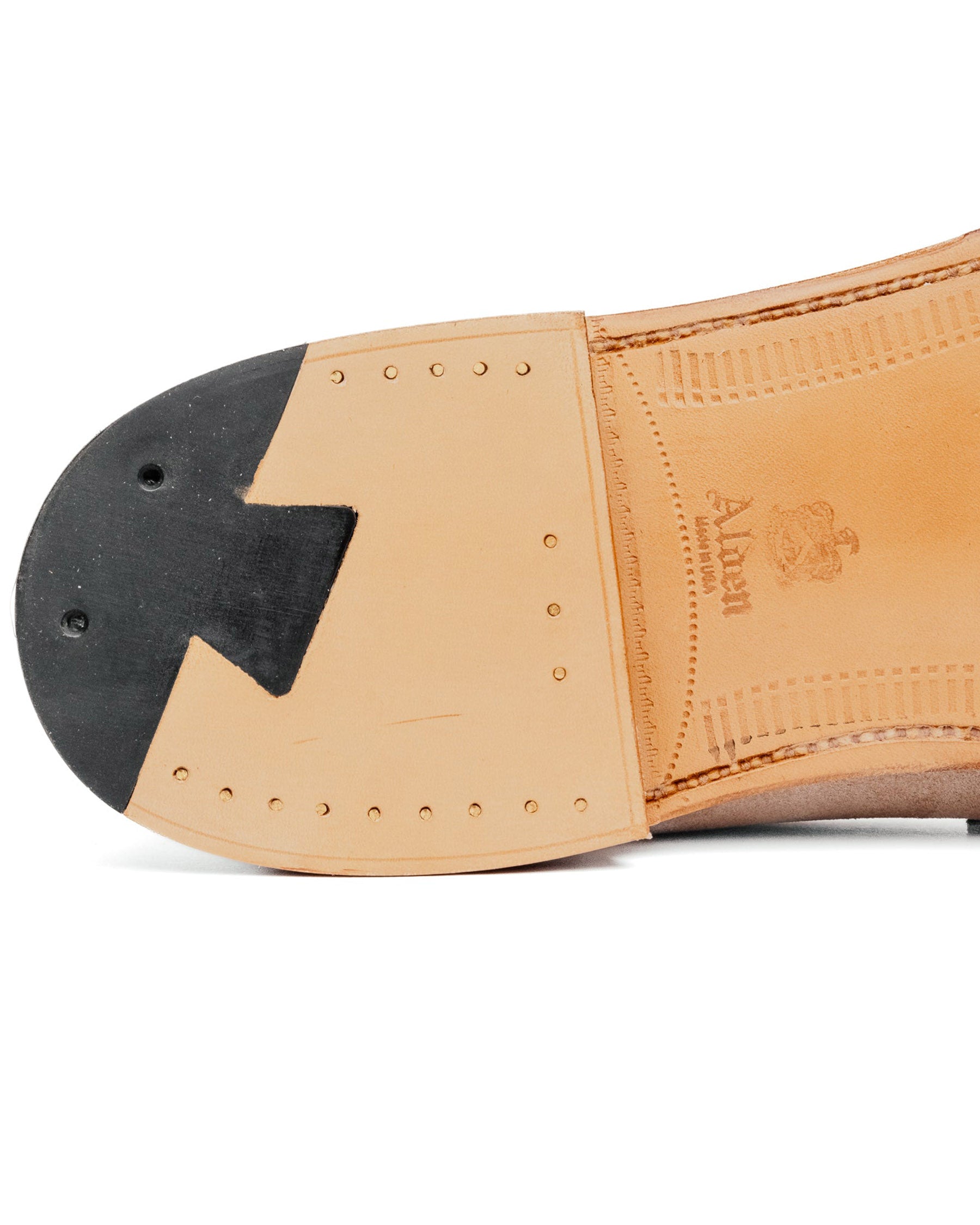 Alden x Snake Oil Provisions Unlined Penny Loafer Milkshake Suede
