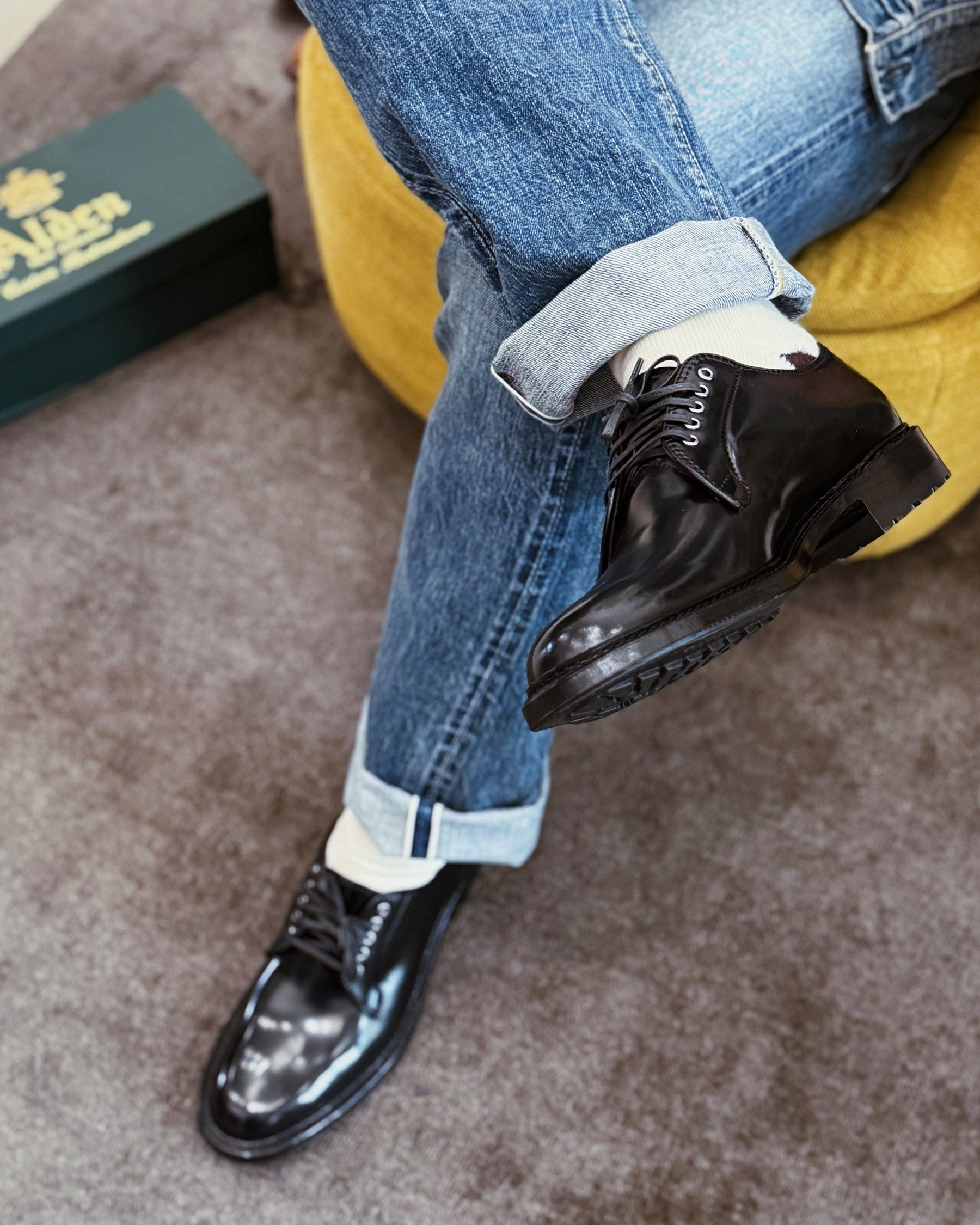 Alden x Snake Oil Provisions Wick Oxford Black Shell