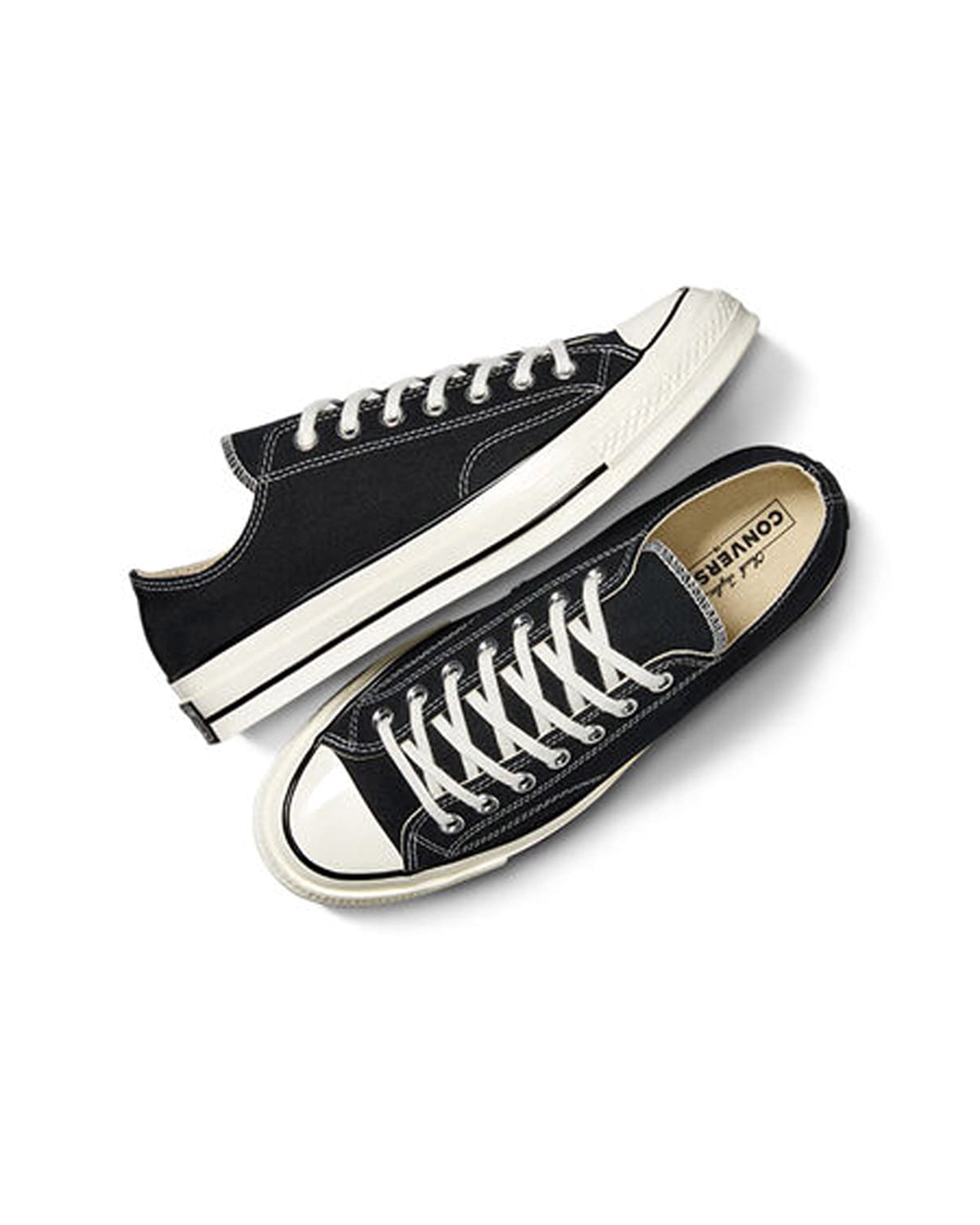 Converse Chuck 70 Canvas Unisex Low Top Shoe Black/ Black/ Egret