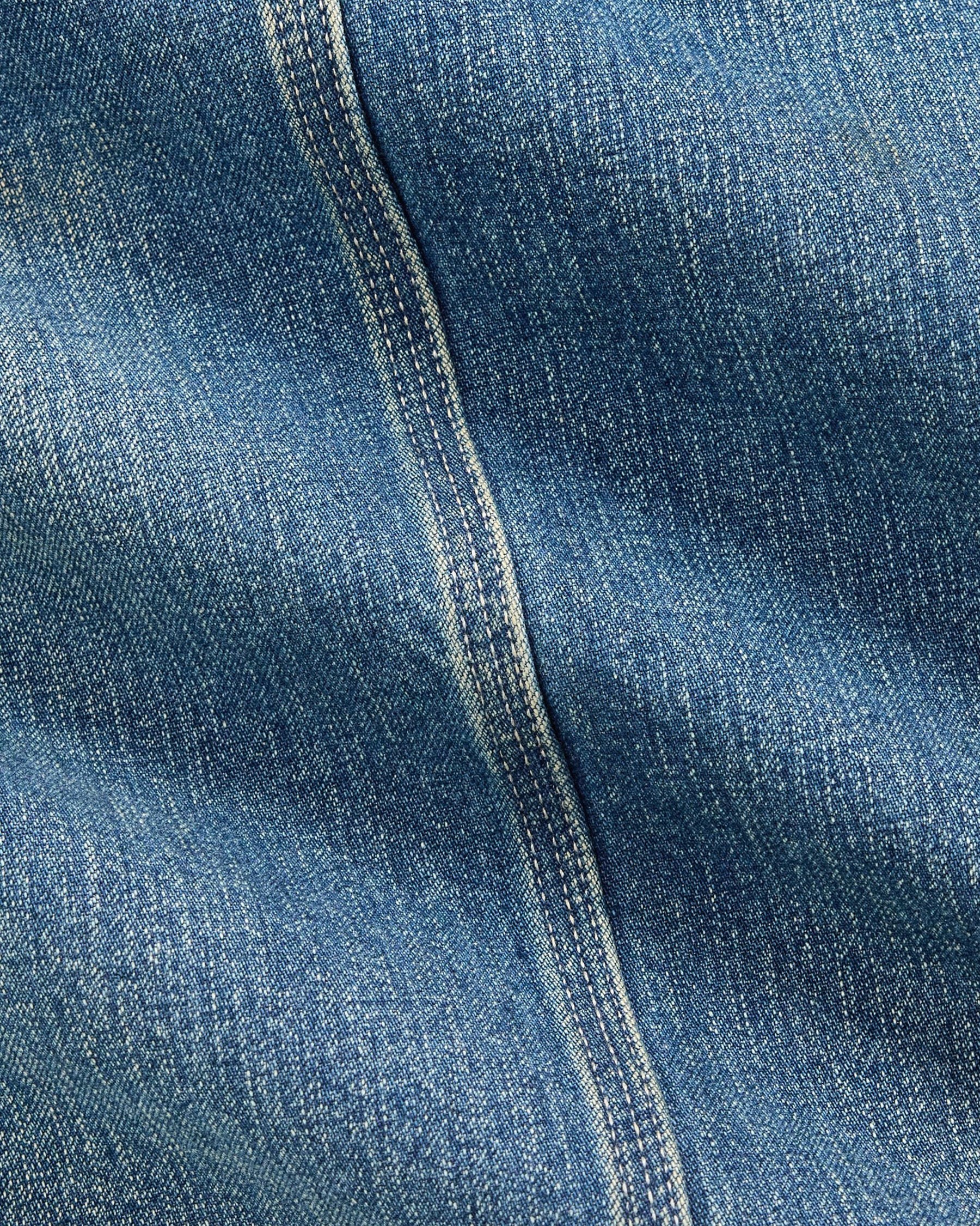 RRL Corduroy-Collar Indigo Denim Jacket Wrightsville Wash