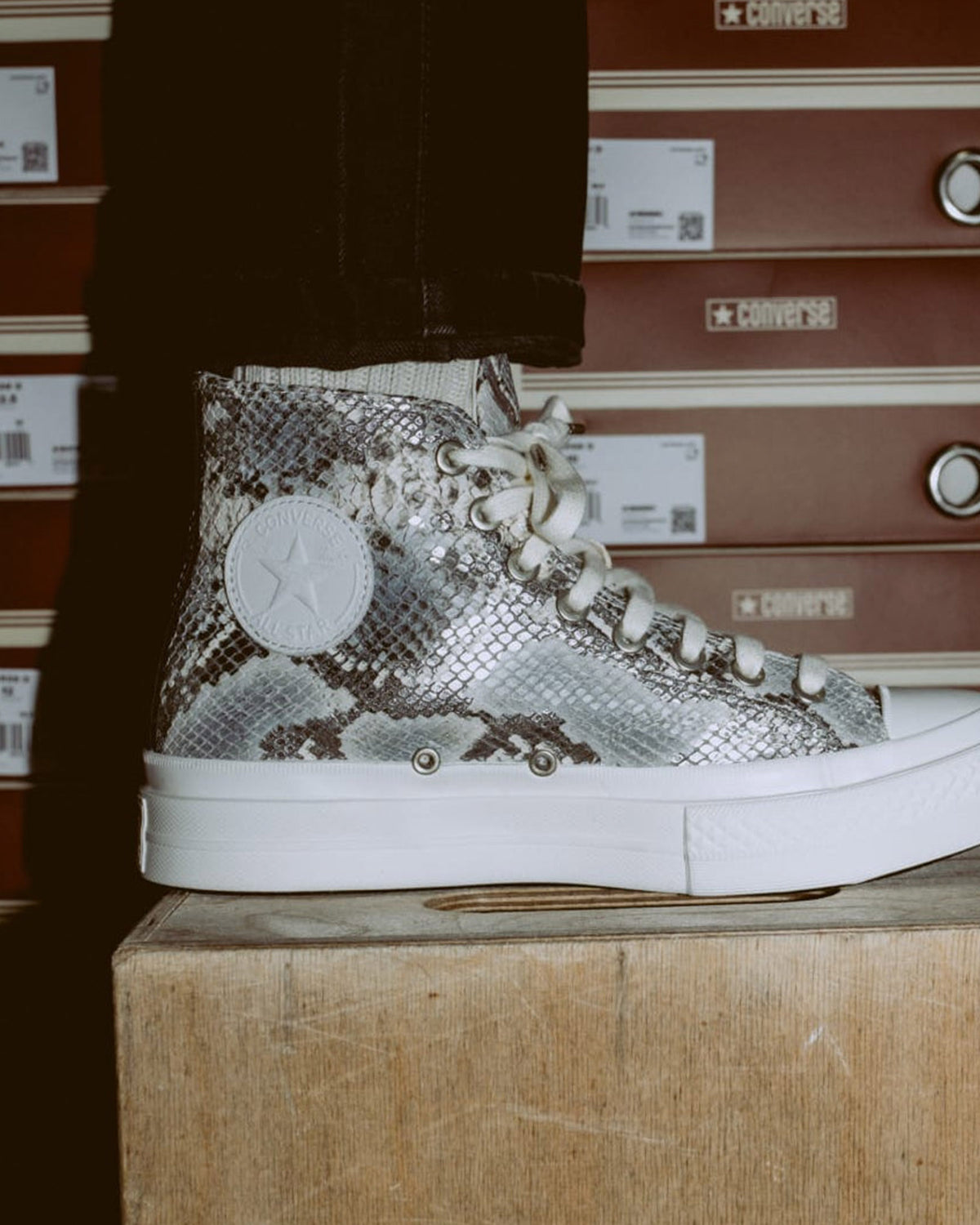First String Chuck Taylor All Star Silver/Snow White/Black