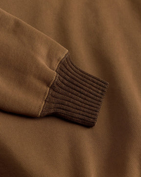 RRL Garment-Dyed Fleece Shawl Sweatshirt Tan