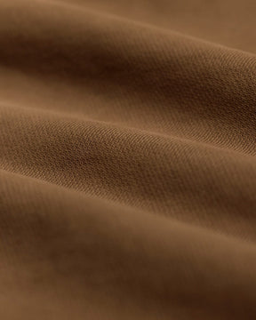 RRL Garment-Dyed Fleece Shawl Sweatshirt Tan