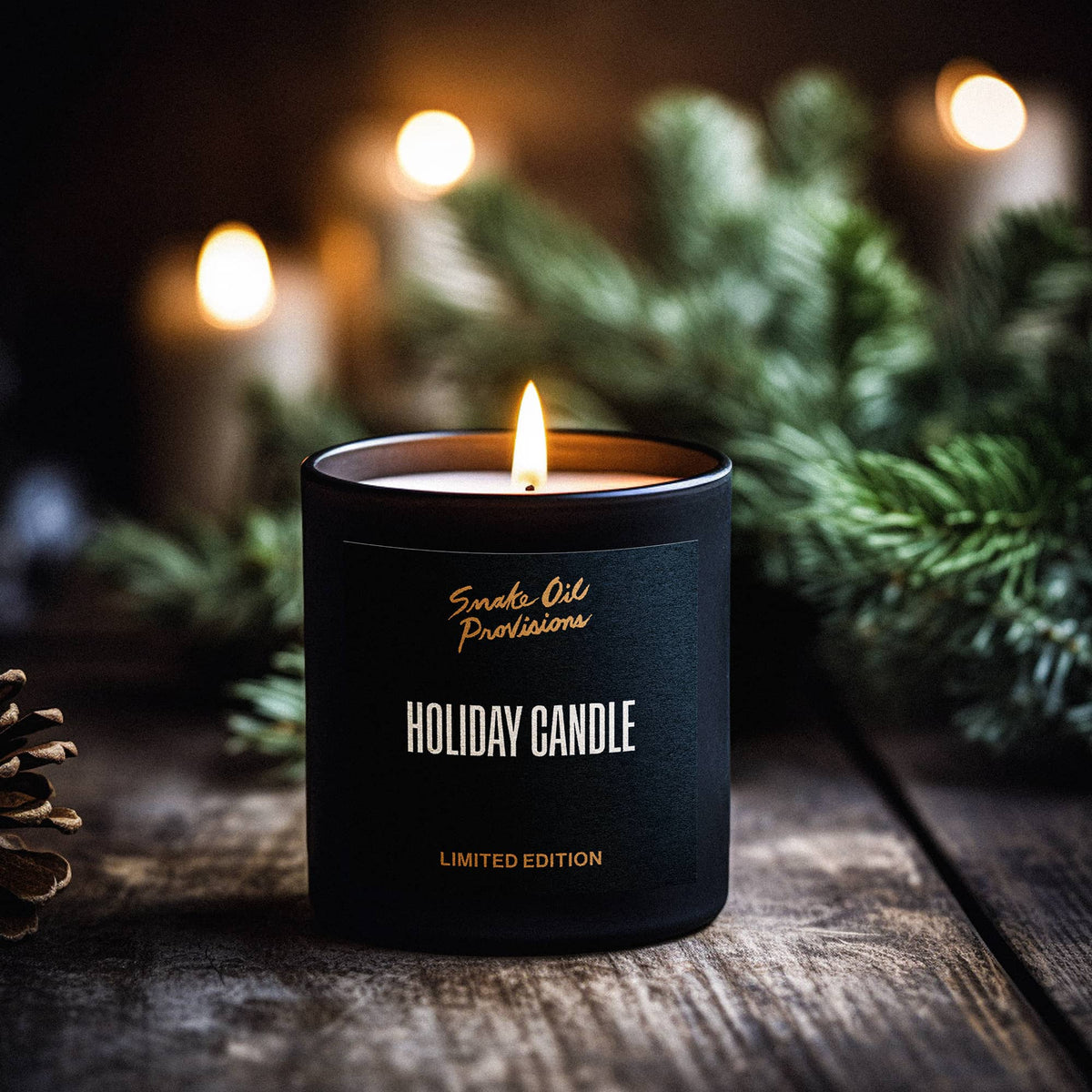 Snake Oil Provisions Holiday Candle — 7.2oz Hand Poured Candle