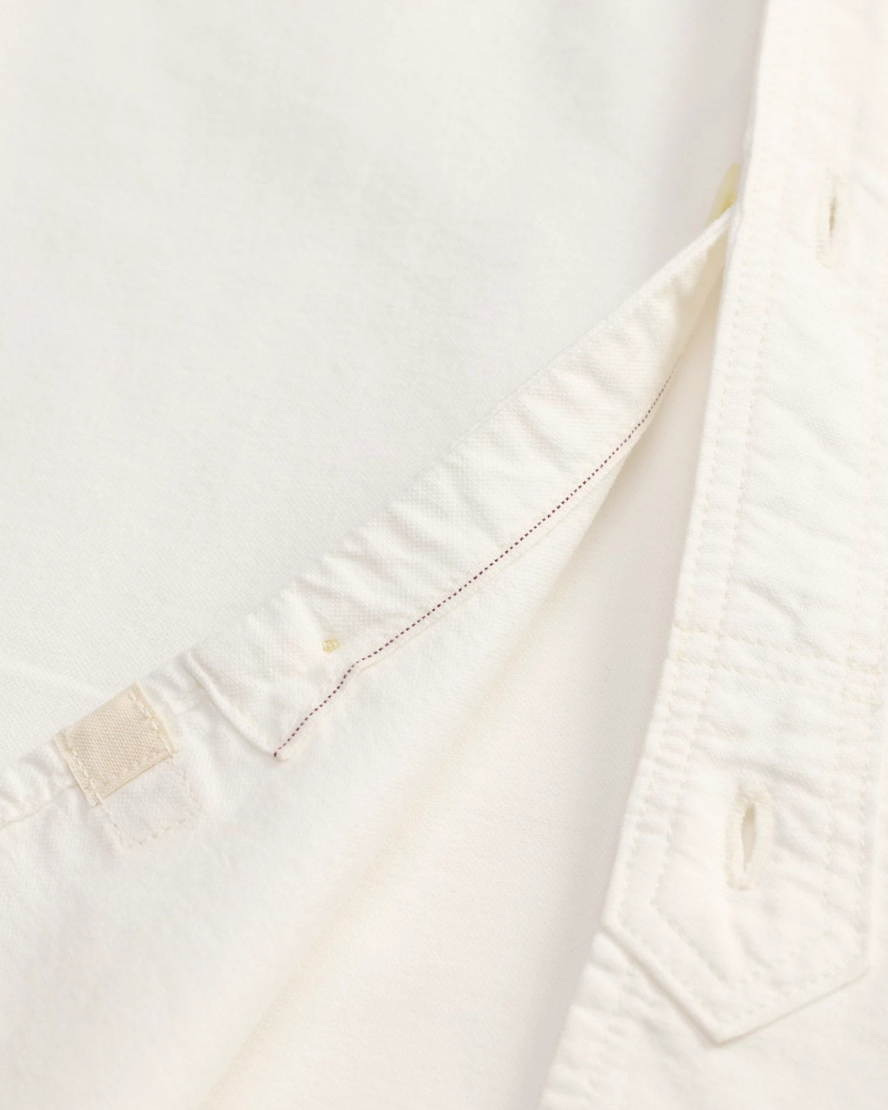 RRL Selvedge-Detailed Oxford Workshirt White
