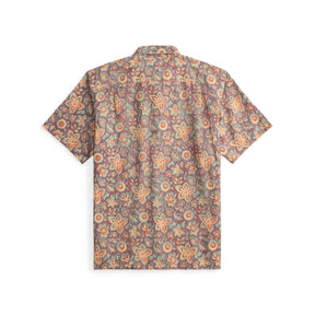 RRL Floral-Print Linen-Cotton Camp Shirt Blue/ Red Multi