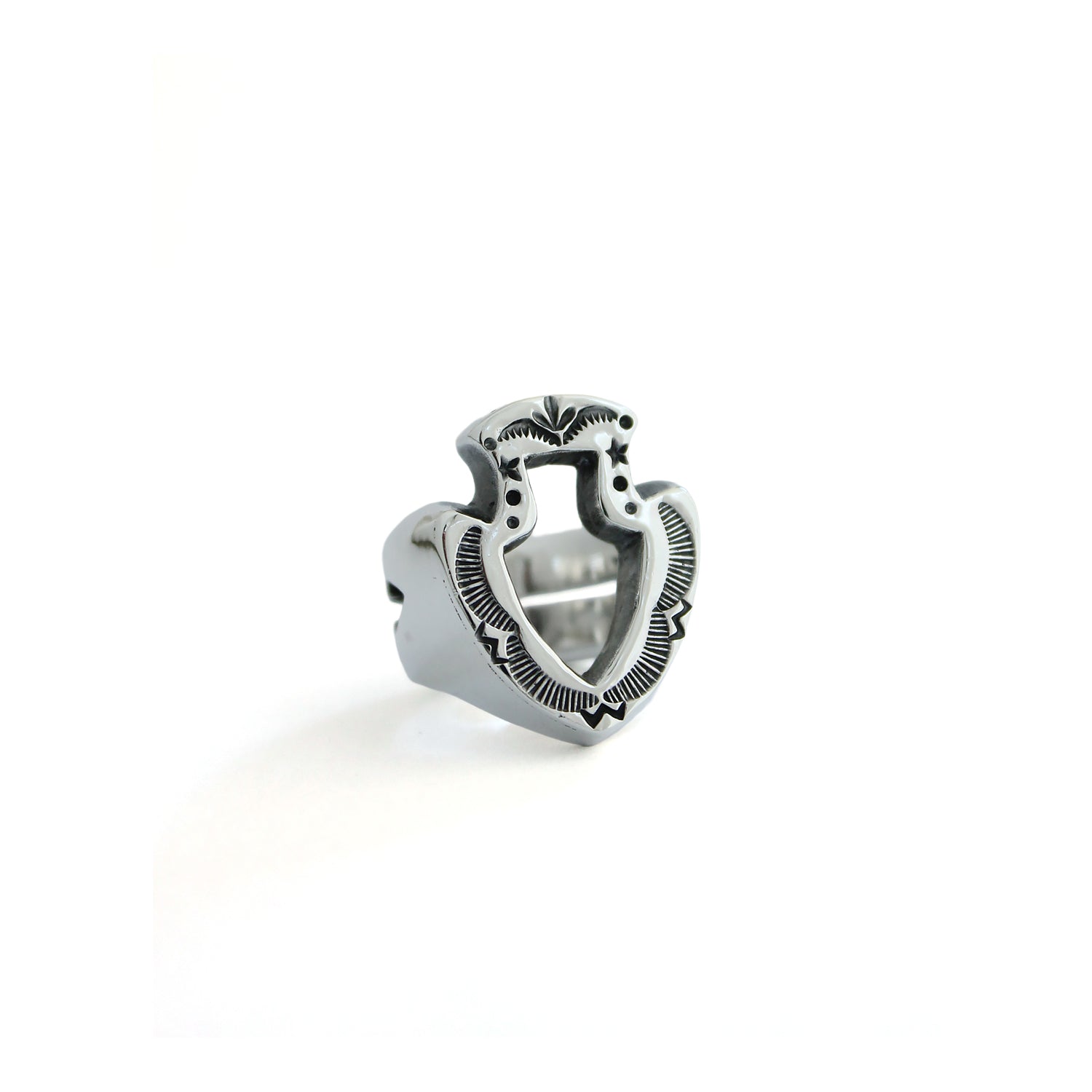 Mt. Hill Sterling Silver Signet Ring "Arrow"