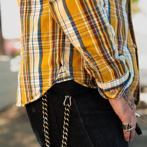 UES Heavy Flannel Shirt B Type Yellow