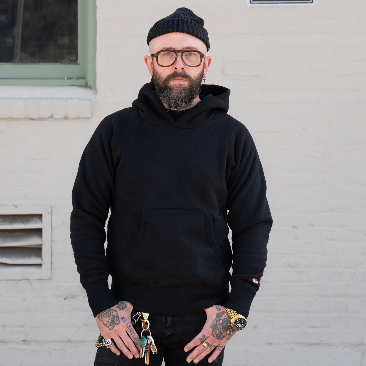 UES Hooded Sweatshirt Black