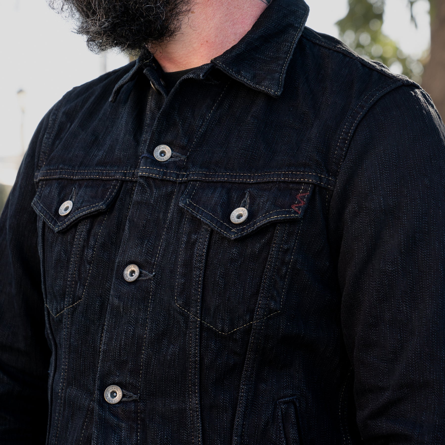 Iron Heart IH-526J-SLBod 16oz Slubby Selvedge Type III Denim Jacket In