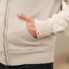 UES Zip Hooded Sweat Oatmeal