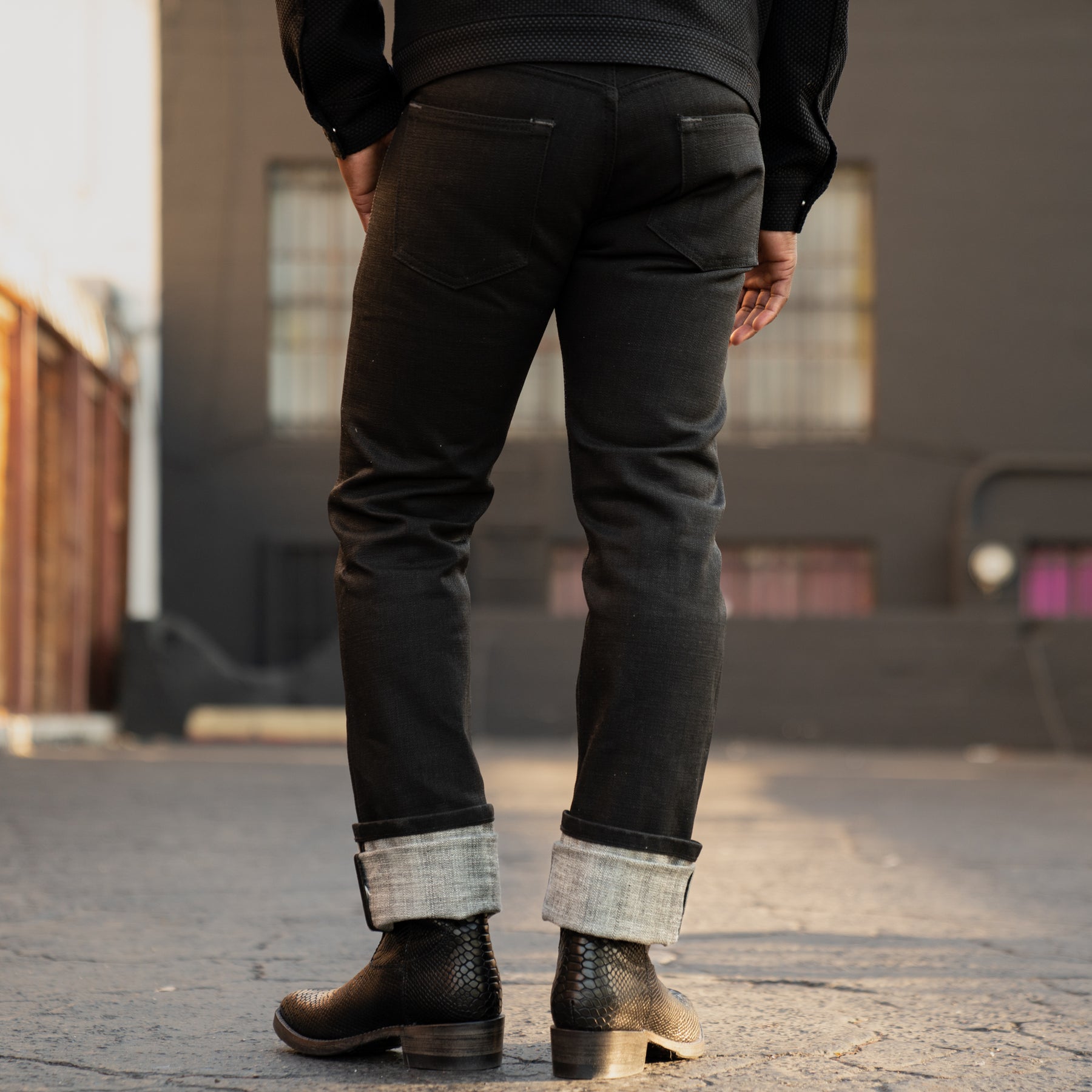 Schaeffer's Garment Hotel x SOP 101 Standard Straight "Paloma" Jean Coated Black FINAL SALE