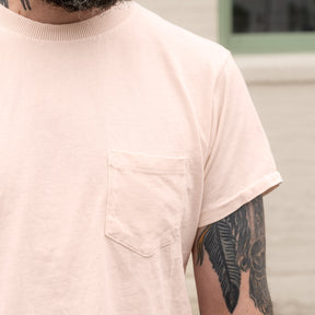Schaeffer's Garment Hotel Ringspun Pocket Tee Pink Champagne