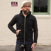 Schaeffer's Garment Hotel 25oz French Terry Sulphur Dye Black Hoodie