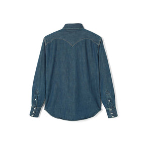 Stevenson Overall Co. Cody Western Shirt Faded Indigo