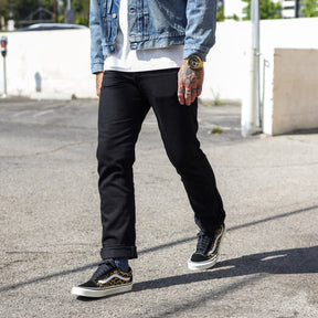 Full Count BE-1002 Narrow Straight Jean Black