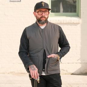 Barbour Harpen Padded Gilet Asphalt