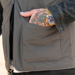 Barbour Harpen Padded Gilet Asphalt