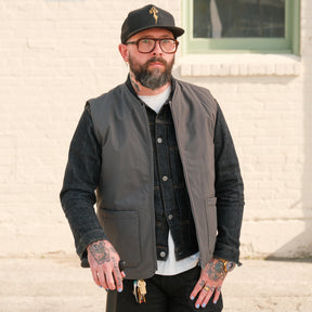 Barbour Harpen Padded Gilet Asphalt