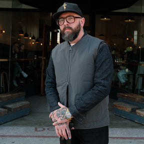 Barbour Harpen Padded Gilet Asphalt