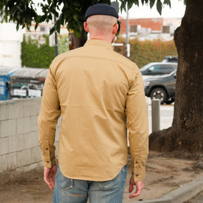 Iron Heart IHSH-354-BEI 9oz Military Shirt Beige
