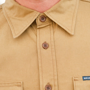 Iron Heart IHSH-354-BEI 9oz Military Shirt Beige