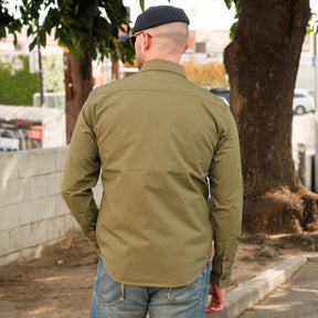 Iron Heart IHSH-354-ODG 9oz Military Shirt Olive Drab Green