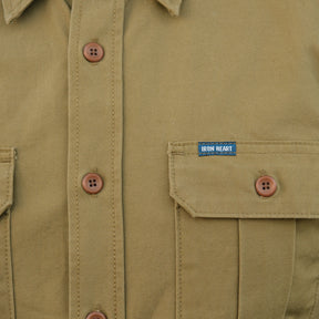 Iron Heart IHSH-354-ODG 9oz Military Shirt Olive Drab Green