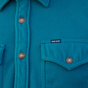 Iron Heart IHSH-287-TUR Microfleece CPO Shirt Turquoise