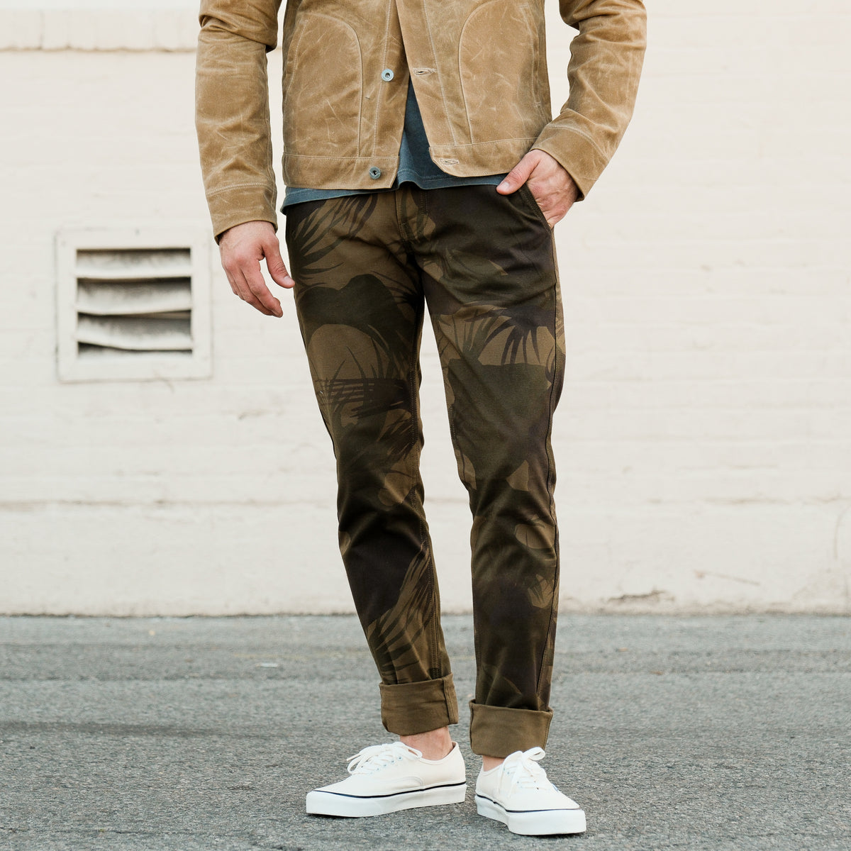 Rogue Territory Boarder Pants Olive Palm Camo FINAL SALE
