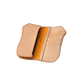 The Flat Head Multi-Fat Leather Medium Wallet Tan