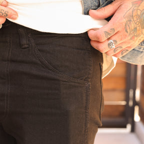 Full Count BE-1002 Narrow Straight Jean Black