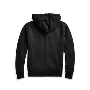 RRL Garment Dyed Fleece Hoodie Night Trader Black
