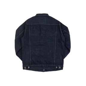 Iron Heart IH-526J-SLBod 16oz Slubby Selvedge Type III Denim Jacket Indigo Overdyed Black