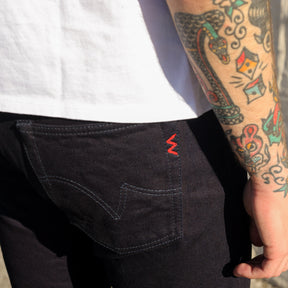 Iron Heart IH-555S-14ii 14oz Selvedge Denim Super Slim Cut Jeans Indigo/ Indigo
