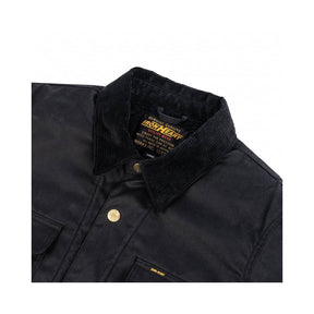 Iron Heart IHJ-114-BLK 7oz Oiled Cotton Chore Jacket Black