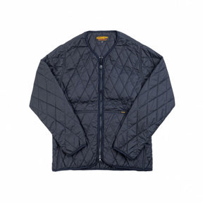 Iron Heart IHJ-118-BLK Collarless Lightweight Quilted Jacket Black