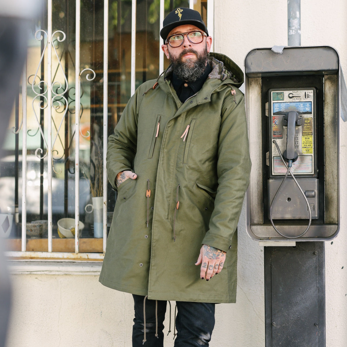 Iron Heart IHM-34-ODG Whipcord M-51 Type Field Coat Olive