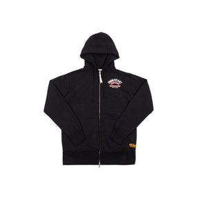 Iron Heart IHSW-66-BLK 14oz Ultra Heavyweight Loopwheel Cotton Zippered Hoodie Black