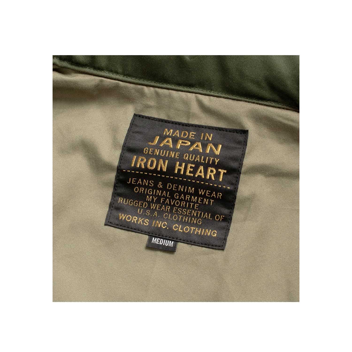 Iron Heart IHM-27-OLV Sateen M-65 Field Jacket