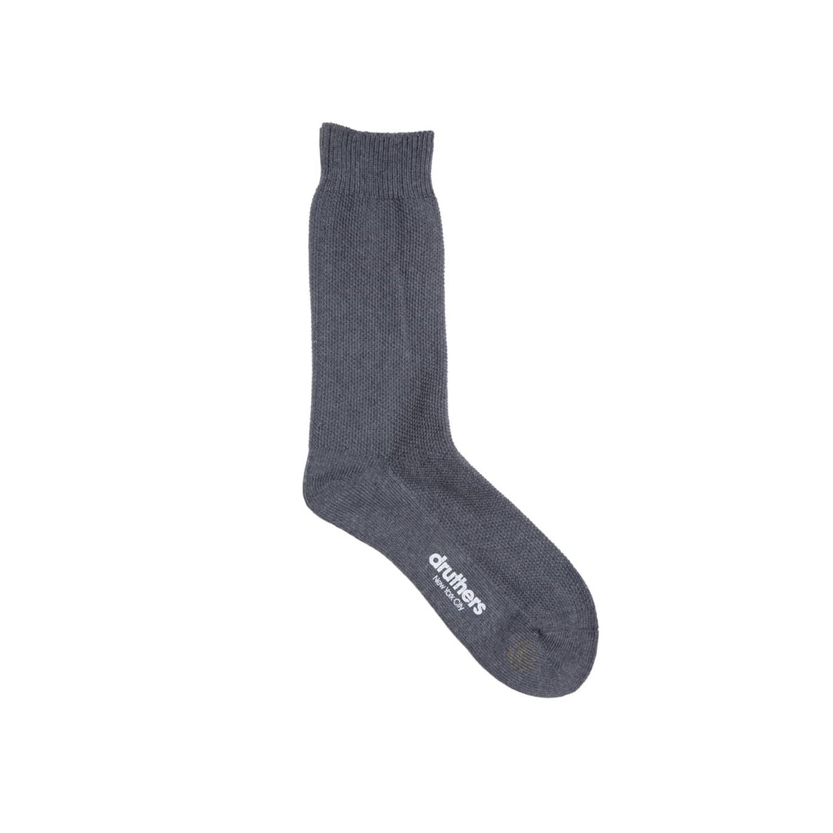 Druthers NYC Organic Cotton Pique Dress Sock
