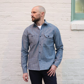 Rogue Territory 12oz Light Indigo Canvas Work Shirt