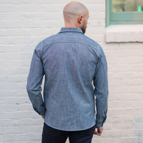 Rogue Territory 12oz Light Indigo Canvas Work Shirt