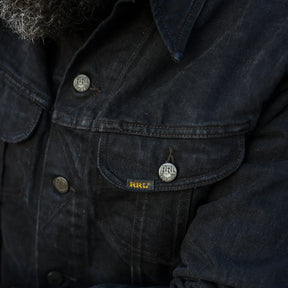 RRL Denim Trucker Jacket Worn in Black Wash