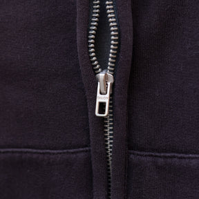RRL Garment Dyed Fleece Hoodie Night Trader Black