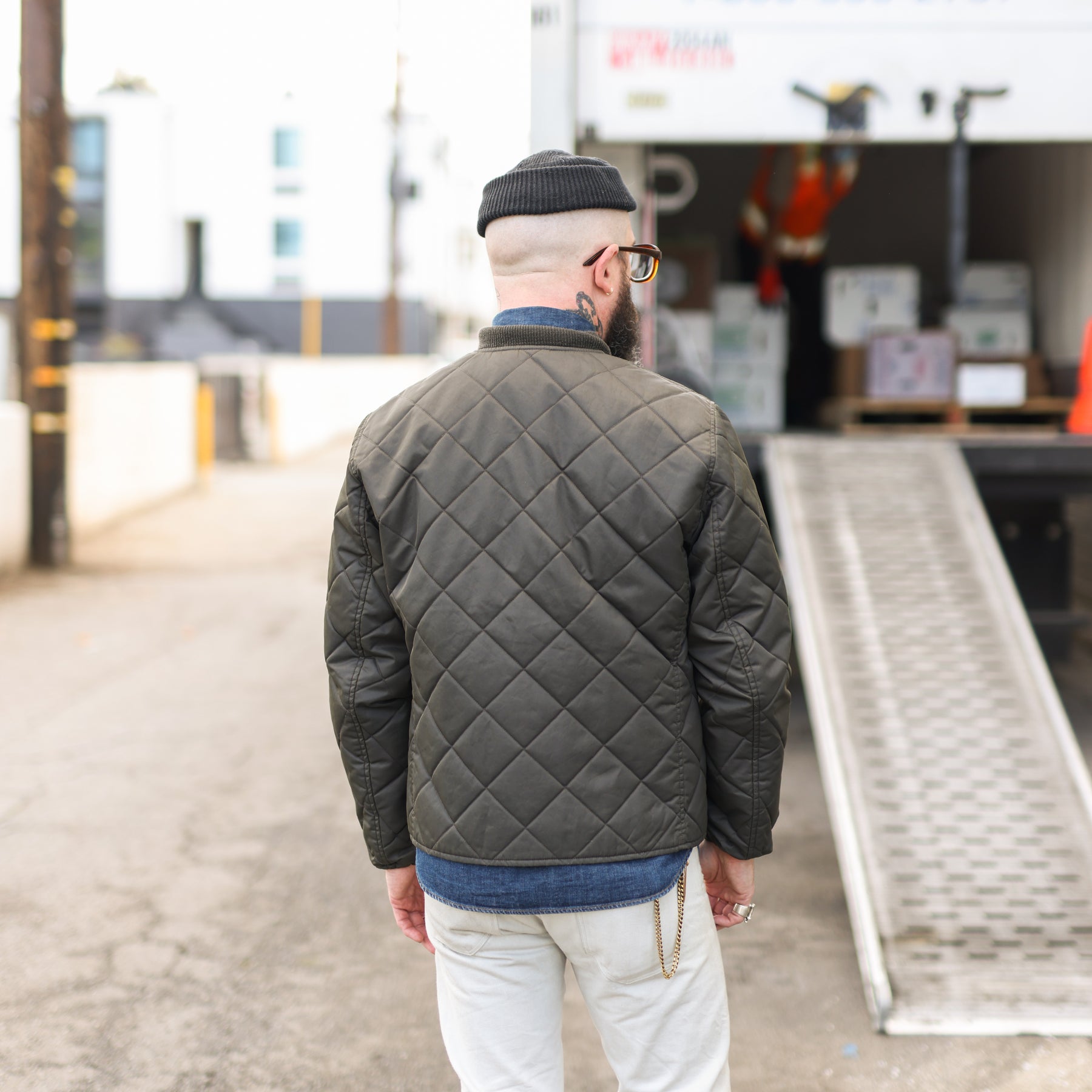 RRL Quilted Twill Jacket Vintage Black