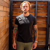 RRL Cotton Jersey Crewneck T-Shirt Black