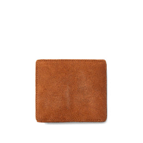 RRL Roughout Suede Billfold Wallet Light Java