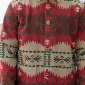 Stevenson Overall Co. Lone Wolf Chore Jacket Gray Jacquard